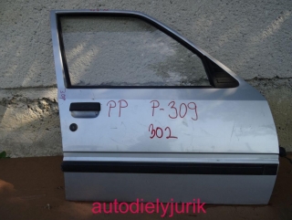 Peugeot 309 PP dvere strieborné č.302